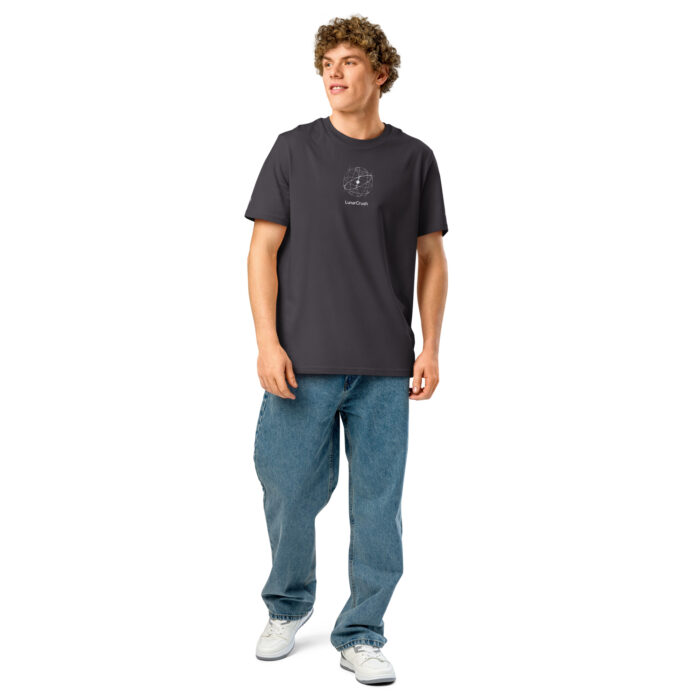 Unisex organic ribbed neck t-shirt - Image 17