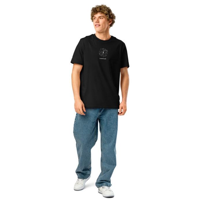 Unisex organic ribbed neck t-shirt - Image 2