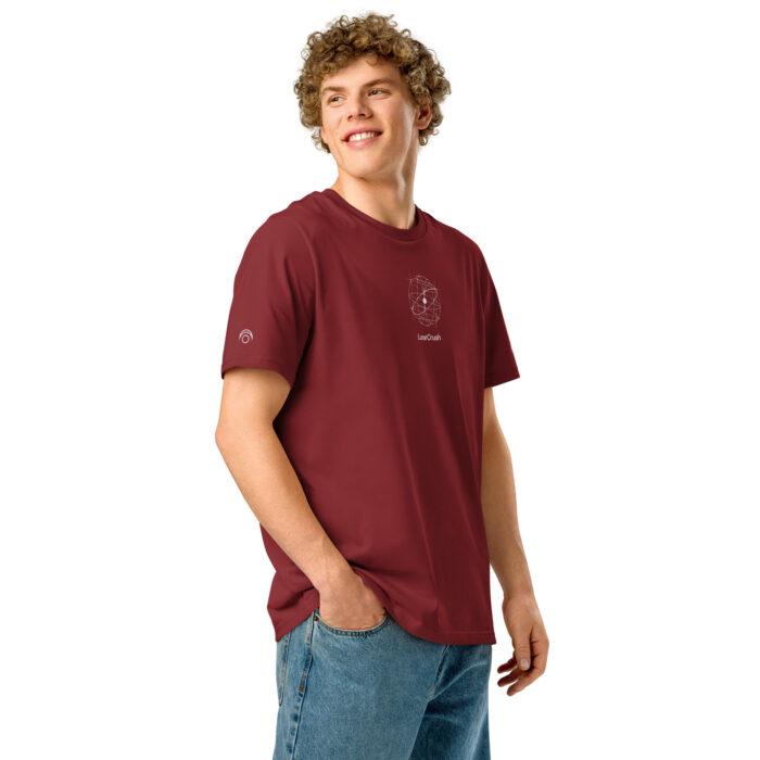 Unisex organic ribbed neck t-shirt - Image 10