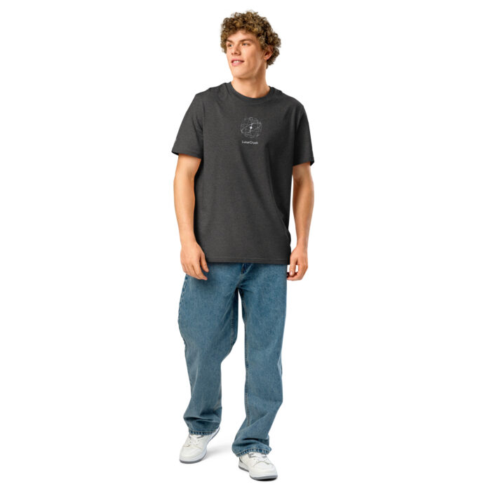 Unisex organic ribbed neck t-shirt - Image 8