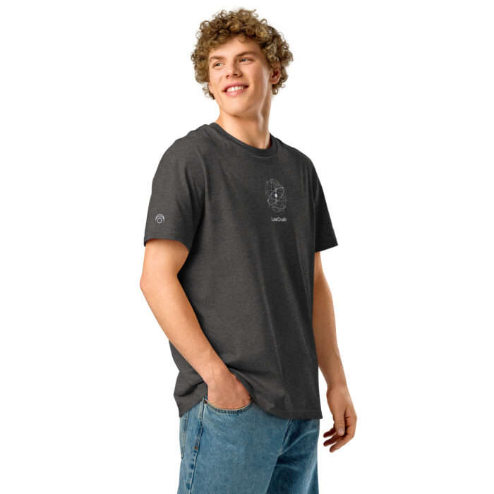 Unisex organic ribbed neck t-shirt - Image 7