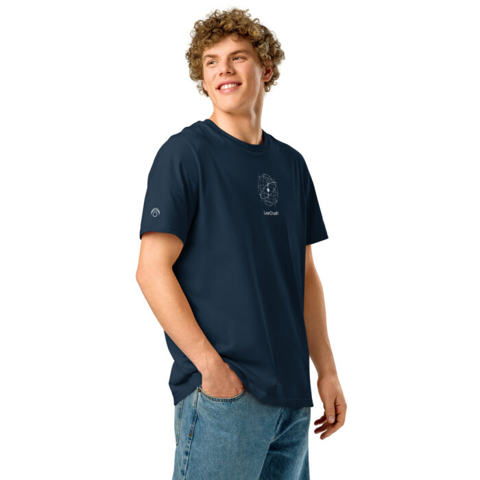 Unisex organic ribbed neck t-shirt - Image 4