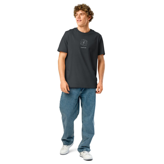 Unisex organic ribbed neck t-shirt - Image 14