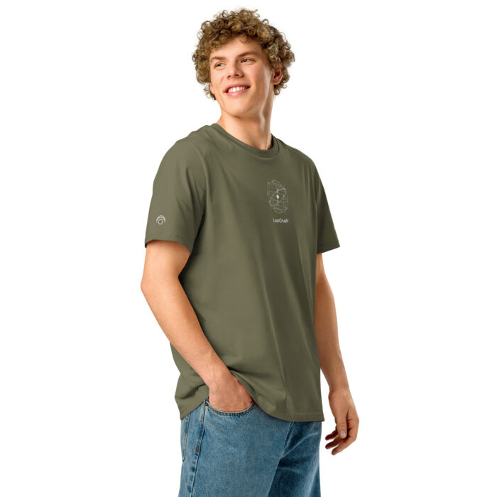 Unisex organic ribbed neck t-shirt - Image 22