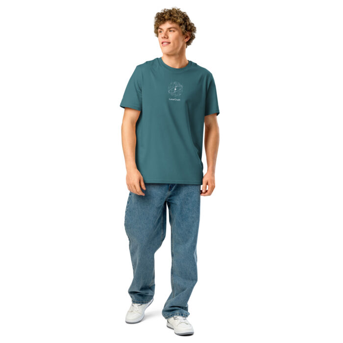 Unisex organic ribbed neck t-shirt - Image 20