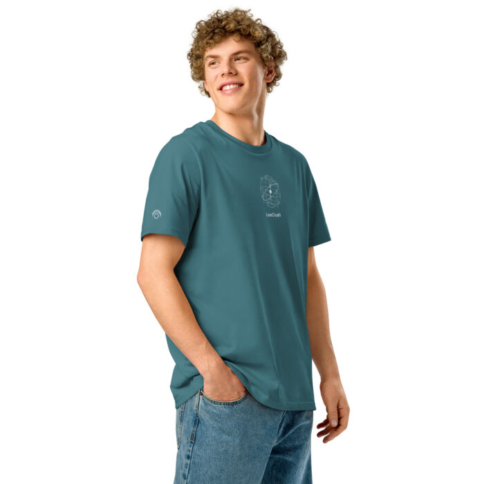 Unisex organic ribbed neck t-shirt - Image 19
